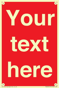 PV6005: Custom Prohibition: Blank (red) sign