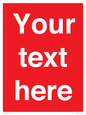 PV6005: Custom Prohibition: Blank (red) sign