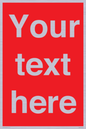PV6005: Custom Prohibition: Blank (red) sign