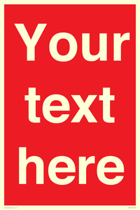 PV6005: Custom Prohibition: Blank (red) sign