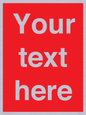 PV6005: Custom Prohibition: Blank (red) sign