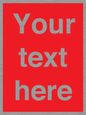PV6005: Custom Prohibition: Blank (red) sign