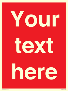 PV6005: Custom Prohibition: Blank (red) sign