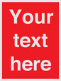 PV6005: Custom Prohibition: Blank (red) sign