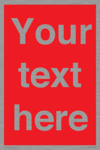 PV6005: Custom Prohibition: Blank (red) sign