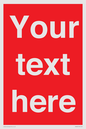 PV6005: Custom Prohibition: Blank (red) sign