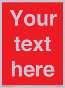 PV6005: Custom Prohibition: Blank (red) sign