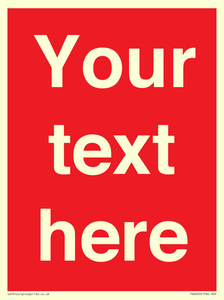 PV6005: Custom Prohibition: Blank (red) sign