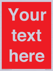 PV6005: Custom Prohibition: Blank (red) sign