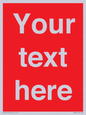 PV6005: Custom Prohibition: Blank (red) sign