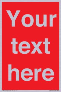 PV6005: Custom Prohibition: Blank (red) sign