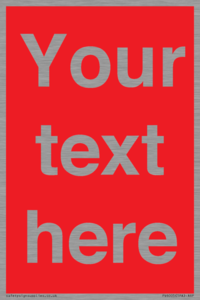 PV6005: Custom Prohibition: Blank (red) sign