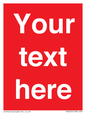 PV6005: Custom Prohibition: Blank (red) sign