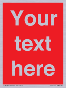 PV6005: Custom Prohibition: Blank (red) sign