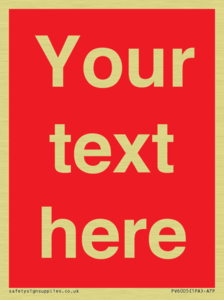 PV6005: Custom Prohibition: Blank (red) sign