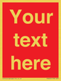 PV6005: Custom Prohibition: Blank (red) sign