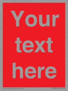 PV6005: Custom Prohibition: Blank (red) sign