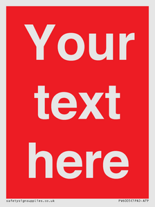 PV6005: Custom Prohibition: Blank (red) sign