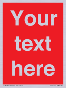 PV6005: Custom Prohibition: Blank (red) sign