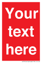PV6005: Custom Prohibition: Blank (red) sign