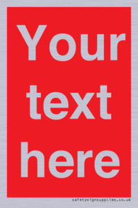 PV6005: Custom Prohibition: Blank (red) sign