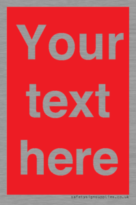 PV6005: Custom Prohibition: Blank (red) sign