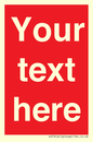 PV6005: Custom Prohibition: Blank (red) sign