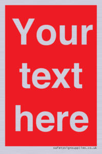 PV6005: Custom Prohibition: Blank (red) sign