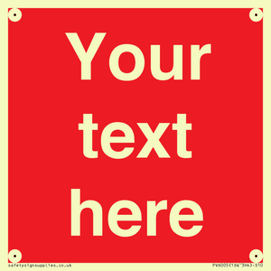 PV6005: Custom Prohibition: Blank (red) sign