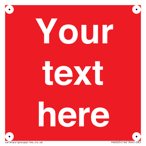 PV6005: Custom Prohibition: Blank (red) sign