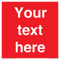 PV6005: Custom Prohibition: Blank (red) sign