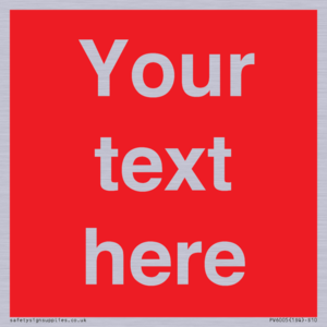 PV6005: Custom Prohibition: Blank (red) sign