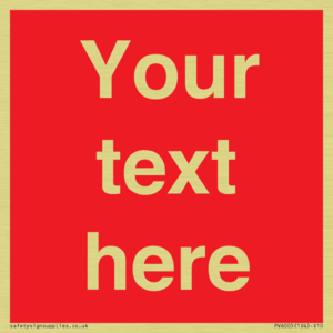 PV6005: Custom Prohibition: Blank (red) sign