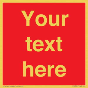 PV6005: Custom Prohibition: Blank (red) sign