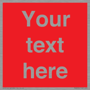 PV6005: Custom Prohibition: Blank (red) sign