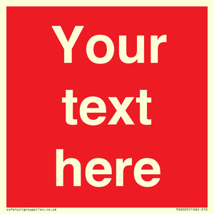 PV6005: Custom Prohibition: Blank (red) sign