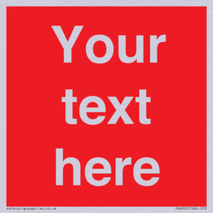 PV6005: Custom Prohibition: Blank (red) sign