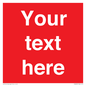 PV6005: Custom Prohibition: Blank (red) sign