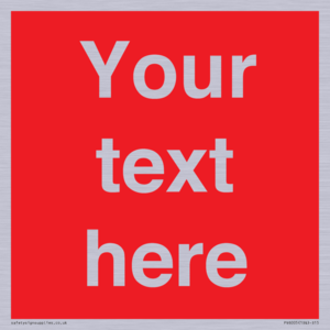 PV6005: Custom Prohibition: Blank (red) sign