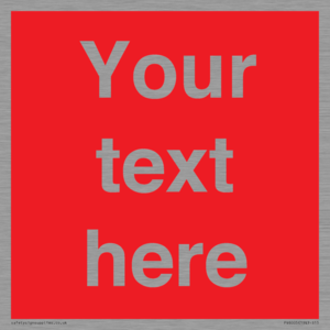 PV6005: Custom Prohibition: Blank (red) sign