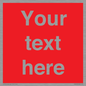 PV6005: Custom Prohibition: Blank (red) sign