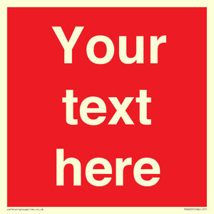 PV6005: Custom Prohibition: Blank (red) sign