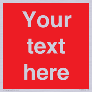 PV6005: Custom Prohibition: Blank (red) sign