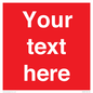 PV6005: Custom Prohibition: Blank (red) sign