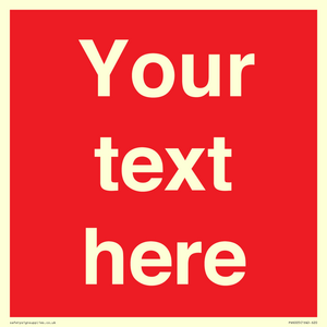 PV6005: Custom Prohibition: Blank (red) sign