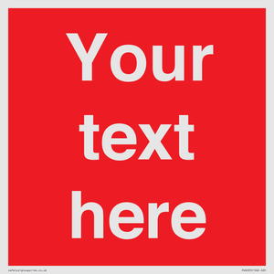 PV6005: Custom Prohibition: Blank (red) sign