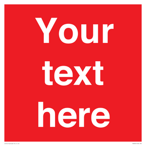PV6005: Custom Prohibition: Blank (red) sign