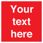 PV6005: Custom Prohibition: Blank (red) sign