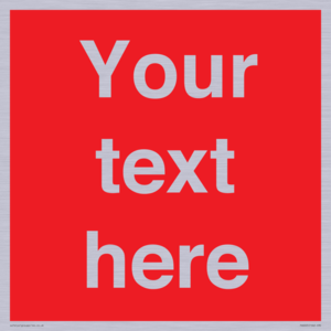 PV6005: Custom Prohibition: Blank (red) sign
