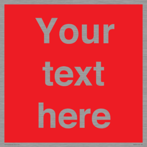 PV6005: Custom Prohibition: Blank (red) sign